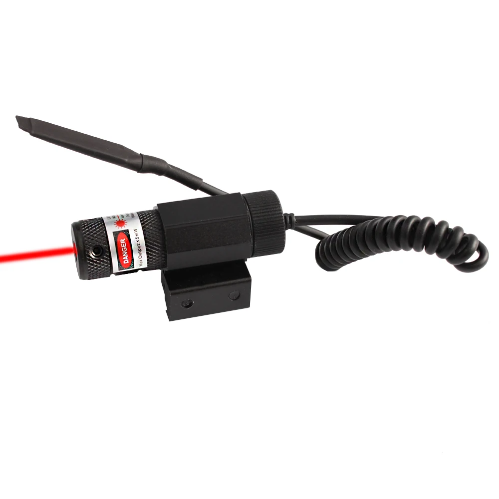 MAGORUI Taktiske Mini Red Dot Laser Syn for Picatinny og Riffel med 650nm Justerbar 11mm/20mm Picatinny/Weaver Montere 5