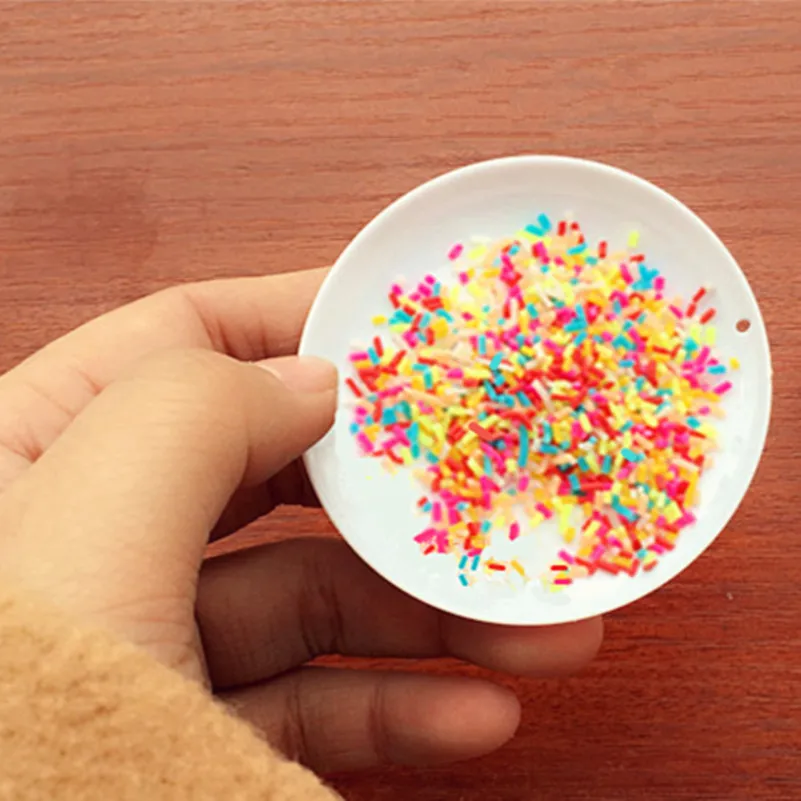 Tanduzi 30g 1-3mm Falske Farverige Chokolade Drysser Sukker, Slik Nål Simulation Is Kage Cookies Dekorative Polymer Ler 5