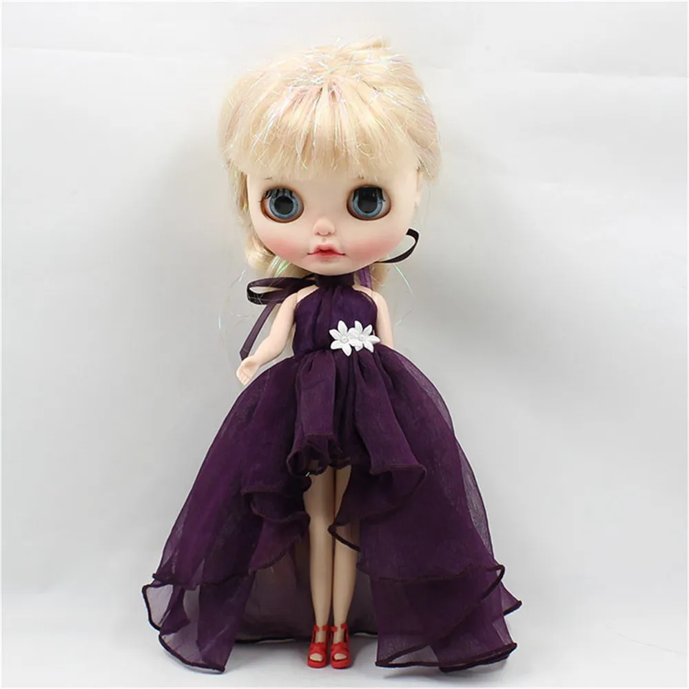 Blyth dukke tøj farve blomst kjole sommer nederdel egnet til 1/6 30cm normal og fælles organ iskolde dukke eller blyth 5