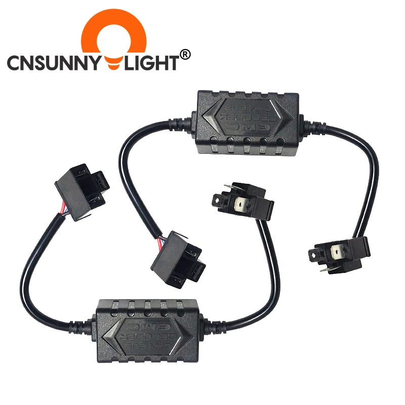 CNSUNNYLIGHT H4 H13 H7 H8 H11 HB3 9005 HB4 9006 LED-Dekoder Canbus Modstand Udnytte Adapter Til Forlygte Pærer Lys Fejl Gratis 5