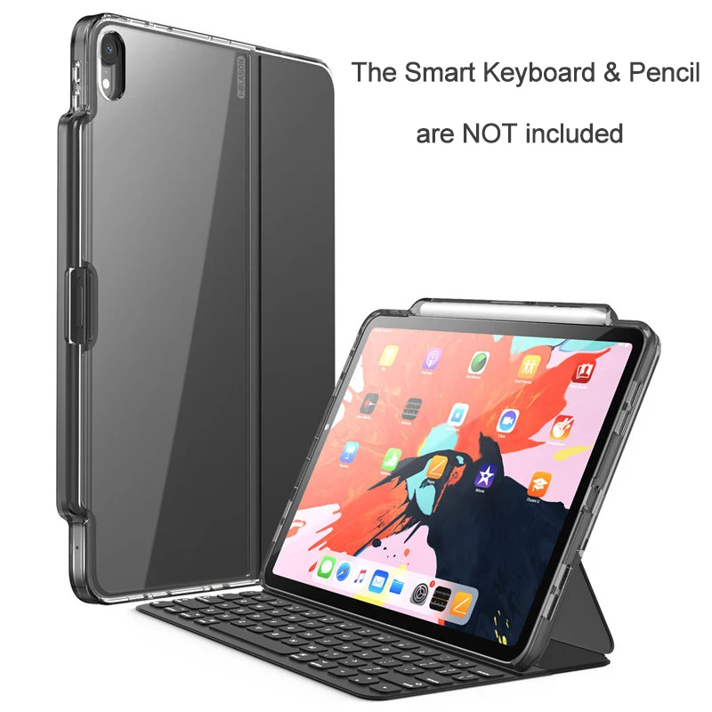 Smart Keyboard/Blyant er IKKE INKLUDERET!Jeg-BLASON Til iPad Pro 12.9 Tilfælde 2018 Med Blyant Indehaveren Kompatibel med Officielle Tastatur 5
