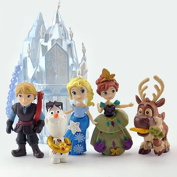 6stk/meget Varm Animationsfilm Snow Queen Olaf Anna Elsa Smukke Søde Dukke Legetøj, som Børn Dukke Ornamenter Action Figurer, Legetøj Til Børn Gaver 4