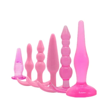 6stk/set Erotisk Blød Silikone Anal Butt Plug Stimulere Prostata Massage Dilator Sex Legetøj Til Kvinder, Homoseksuelle Par sexlegetøj 2