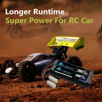 7.2 V Genopladeligt Batteri 7,2 v 3500mAh 500mAhNi-MH 7,2 v USB Oplader med Tamiya-Stik Kep-2p Stik til RC Racing Biler, Både, 14213