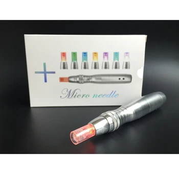 7 farve microneedling LED Foton Elektriske Genopladelige mikro needling pen BB Cream Pen makeup tatoveringer terapi, hudpleje, skønhed 4