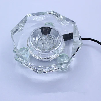 7 LED Lampe Base Stå Krystal 3D USB-Nat Lampe grundlag For Crystal Display 2