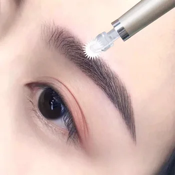 7 mm/10mm Øjenbryn Roller Nål Semi-Permanent Mikro-Bladet Nål Vandtæt Og Ikke Let At Falde af koreanske Skønhed Makeup Værktøj 2
