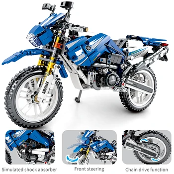 799 PC ' er Technic blok Motorcykel Model Mursten Sæt køretøjet Legetøj til Børn Gave 5446
