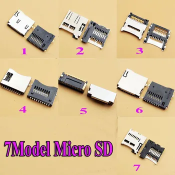 7Model 70pcs/masse Micro SD-Kort Socket Slot TF Dæk Kort Slot Stik til digitale produkt ect 1