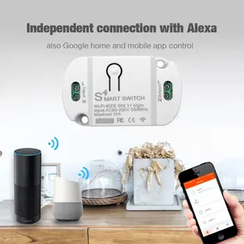 8/1-pc ' er tuya smart switch støtte alexa google smart liv app fjernbetjening 10A wifi bluetooth wireless light switch-modul 0