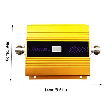850mhZ GSM 2G/3G/4G Signal Booster Forstærker Forstærker Antenne OS Sæt til Mobiltelefon 3
