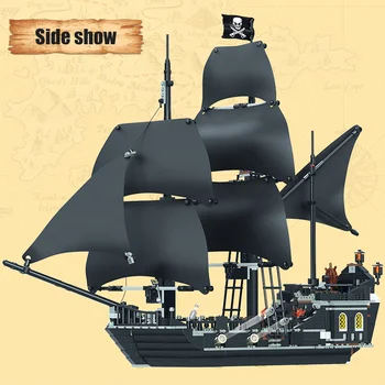 875PCS Pirates of the Caribbean byggesten Legetøj Kompatibel Model For The Black Pearl Skib Mursten Legetøj, som Børn Drenge 5