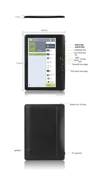 8GB e-bogs-Læser Smart med 7 Tommer HD Farve-Tv med Digital E-Bog+Video+MP3-musikafspiller ELECTSHONG 2803