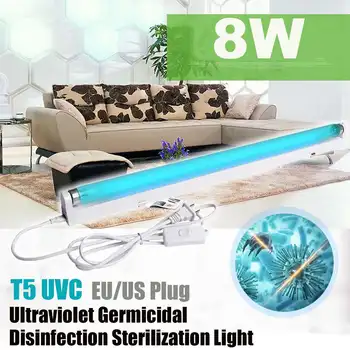 8W Ultraviolet Bakteriedræbende Lys T5 Rør Med UVC-Desinfektion Sterilisator Dræbe Støv Mide UV-Fluorescerende Lys Deodor Ren Luft 4
