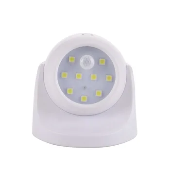9 Lampe Perler LED væglamper Motion Sensor Nat Lys 360 Graders Rotation Trådløse Auto PIR IR Infrarød Detektor Sikkerhed WF923 1