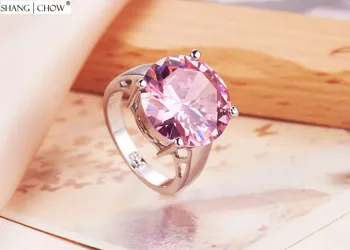 925 Sterling Sølv Ring, Smykker Med Bling Pink Kunzite Sten til kvinder Aftenen Fest Tilbehør Gave R1447 1