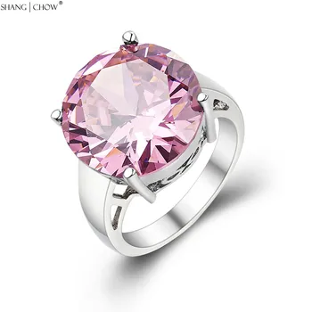 925 Sterling Sølv Ring, Smykker Med Bling Pink Kunzite Sten til kvinder Aftenen Fest Tilbehør Gave R1447 2