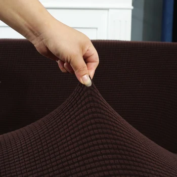 All inclusive universal elastisk sofa dække solid farve four seasons non-slip læder sofa et sæt af universelle grå grøn blå 4