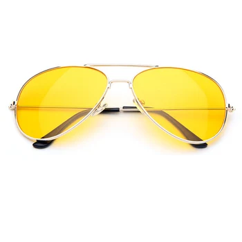 ALOZ MICC Brand Designer Mode Pilot Solbriller Kvinder Night Vision Goggles Gul Linse Vintage Luksus Mænd Kørsel Briller Q366 9185