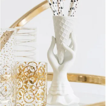 Amerikanske Jonathan Adler holder is keramiske søde mini-vase, lysestage spisebord dekoration opbevaring hjem dekoration 2