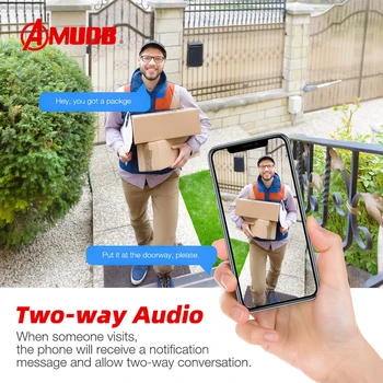 AMUDB 3MP PTZ Wifi IP-Kamera Udendørs 4X Digital Zoom AI Menneskelige Registrere Trådløse Kamera H. 265 P2P ONVIF Lyd CCTV Sikkerhed Kamera 0