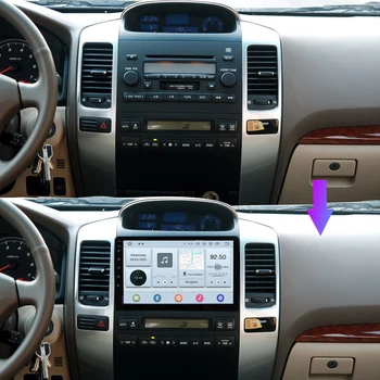 Android 9.0 & 10.0 Bil Radio Mms til Toyota Land Cruiser Prado 3 120 2004-2009 Autoradio Navigation GPS 4G+WiFi ikke DVD 3