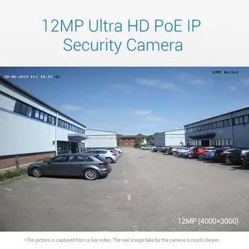 ANNKE 12MP PoE IP Sikkerhed Kamera 4X Optisk Zoom IP67 Udendørs IP67 Vandtæt 164 ft Starlight Night Vision Kamera Overvågning 3
