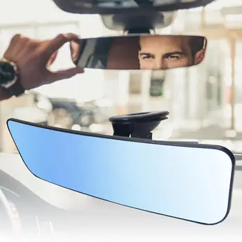 Anti-refleks Rear View Mirror, Universal Bil Lastbil Indvendigt bakspejl Anti Glare sugekop Blå Spejl 2