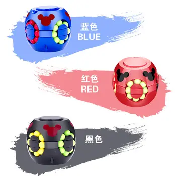 Antistress-Speed Cube Stickerless Magic Cube Stress Gåder Pille Spinner Farverige Pædagogisk Legetøj For Børn 1