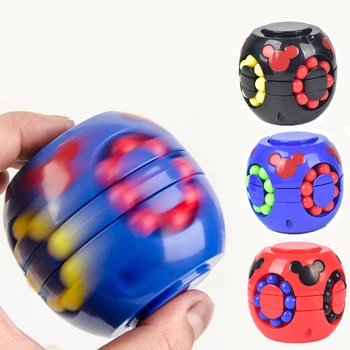 Antistress-Speed Cube Stickerless Magic Cube Stress Gåder Pille Spinner Farverige Pædagogisk Legetøj For Børn 2