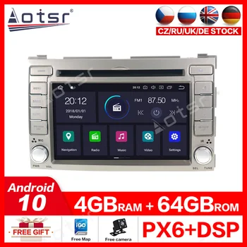 Aotsr Android 10.0 4G+64GB Bil GPS navigation, Stereo bil DVD-Afspiller Til HYUNDAI I20 2008-2013 Starex IMAX ILOAD radio-optager 2