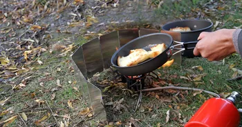 APG ultralet ik sæt picnic komfur og bærbare service camping fry pan 0