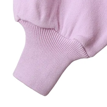 Artsnie Streetwear Oversize Sweatshirts Kvinder Vinteren 2020 Hætteklædte Langærmet Trøjer Strikket Lommer Pink Sweatshirts Mujer 4