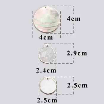 Assoonas M403,smykker, tilbehør,smykker resultater,diy shell vedhæng,håndlavet,runde form,diy-øreringe,smykker at gøre,10stk/masse 0