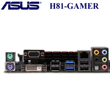Asus H81-GAMER Motherbaord LGA 1150 Core i7/i5/i3 16GB DDR3 Intel H81 PCI-E 2.0 Oprindelige Desktop Asus H81 Bundkort 1150 Brugt 2