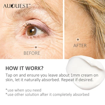 Auquest Peptid Anti Aging Rynke Creme 5 Sekunder, Fjerne Poser Under Øjnene Fugt Fast Hud Løfte Makeup Daglige Creme Ansigt Pleje 1