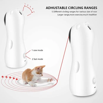 Automatisk Kat Laser Legetøj Pet USB-LED Smart Træning Toy Katte Multi-Vinkel Sjove Interaktive Underholdende Legetøj