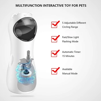 Automatisk Kat Laser Legetøj Pet USB-LED Smart Træning Toy Katte Multi-Vinkel Sjove Interaktive Underholdende Legetøj 1