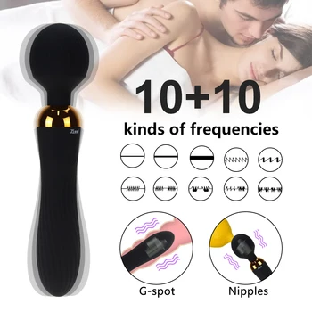 AV Vibrator Kraftfuld Magi Skeden Wand 10 Modes Silikone G-Spot Klitoris Stimulator Voksen Sex Legetøj til Kvinder, Kvindelige Masturbator
