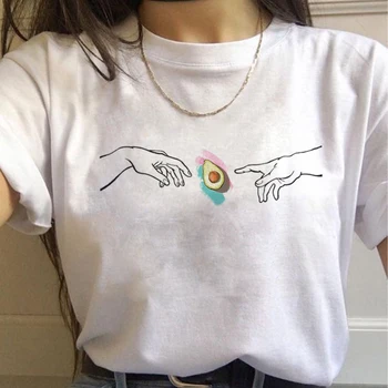 Avocado Harajuku Kawaii Tegneserie T-Shirt Kvinder Ullzang Lille Frisk T-shirt af 90'erne Grafisk Mode Tshirt koreansk Stil Top Tee Kvindelige 3
