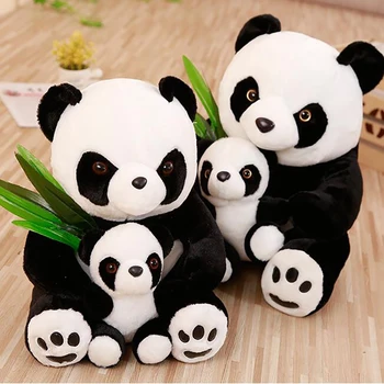 Baby Bamser Dejlige Tegnefilm Panda Bambus Fyldte Bløde Dyr Dukke Kids Baby Gave Toy 2