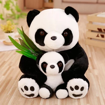 Baby Bamser Dejlige Tegnefilm Panda Bambus Fyldte Bløde Dyr Dukke Kids Baby Gave Toy 4