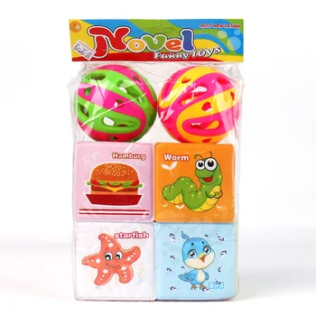 Baby Rangle Toy Mobile Cube EVA Puslespil Blokke Spædbarn Tidlig Pædagogisk Legetøj Dyr Erkende, Baby Legetøj Til Nyfødte 0 12 Måneder 5