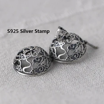 BALMORA Ren 925 Sølv Hule Pose Vedhæng Til Kvinder Vintage Heldig Vedhæng Thai Sølv Smykker Tilbehør Uden Kæde 3