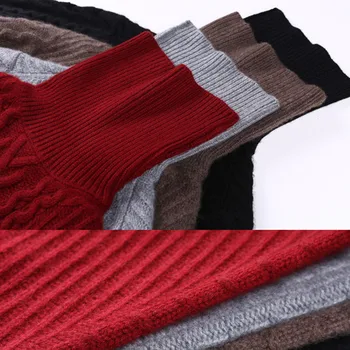 BARESKIY Cashmere sweater kvinder ' s nye high-hals cashmere sweater, lange uld strik bunden shirt løs solid farve vilde sweater