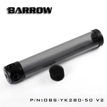 Barrow OBS-YKW-50V2 50mm Diameter Akryl Cylindriske Tanke Gennemsigtig Mur 130/180/230/280mm Længde WaterCooling Reservoirer 4