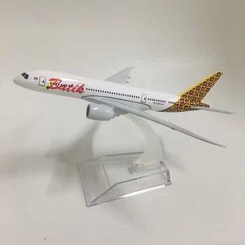 Batik Airlines Flyvemaskine model Boeing 787 fly 16CM Metal legering trykstøbning 1:400 fly model legetøj Collectible Gratis gaver 0