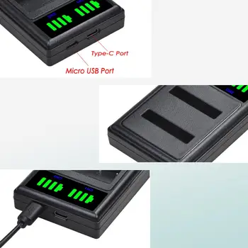 Batmax FNP50 NP-50 NP50 Batteri +LED-Dual USB Oplader til FUJIFILM for Pentax D-Li68 for KODAK KLIЄNTU-7004 K7004 kamera 0