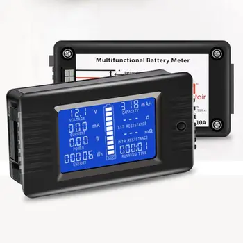 Batteriets Kapacitet Tester Skærm Spænding Strøm Modstand Kapacitet Watt Power Energy Meter 0-200V 50A/100A/200A/300A 5