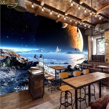 Beibehang Brugerdefinerede foto tapet vægmaleri 3D fantasy fantasy univers galaxy stjernehimmel vægmaleri baggrund væggen papel de parede 0